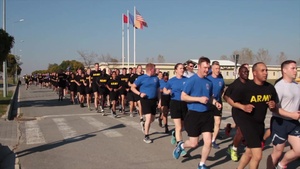 Task Force Knighthawk World Run MK Air Base, Romania B-roll