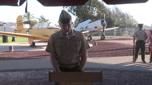 Lt. Col. Foss memorial dedication
