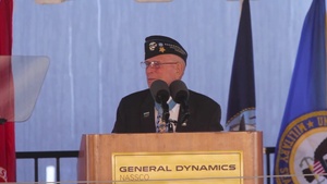 Ship Christening of CWO4 Hershel "Woody" Williams