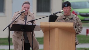 1-18 IN Arrival Ceremony Mihail Kogalniceanu Air Base, Romania