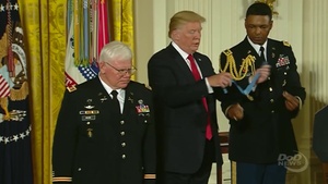 Retired Army Captain Receives Medal of Honor, Inducted Into Pentagon Hall of Heroes