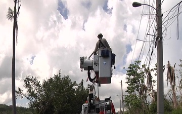 Army Reserve Engineers Work to Restore Power in Rio Grande, Puerto Rico
