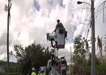 Army Reserve Engineers Work to Restore Power in Rio Grande, Puerto Rico