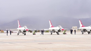 Arrival of the U.S. Air Force Thunderbirds and Royal Canadian Snowbirds and Military Appreciation Day at Gowen Thunder