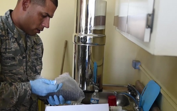 The Puerto Rico Air National Guard and Community Partner join forces to provide clean water