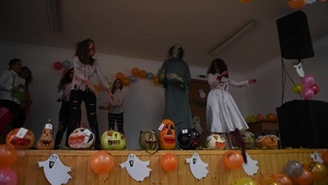 NSF Deveselu Sailors Attend Halloween Party at Local Elementary School