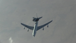 E-3 Air Refueling over The Arabian Peninsula  (Aerial Shots)
