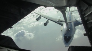E-3 Air Refueling over The Arabian Peninsula