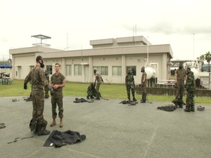 Most Marines hate the gas chamber, this Marine loves it (B-Roll)