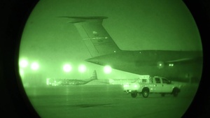 C5's from Travis Air Force Base and Dover Air Force Base Transport U.S. Army Assets B-Roll Package