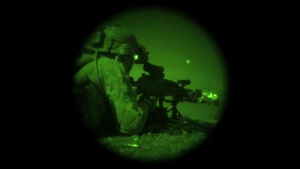 EARF Fires M240 Weapons System in Low Light Conditions