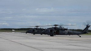 Air Force Reserve HH-60 Helicopters Rescue Cruise Passenger off Florida Coast