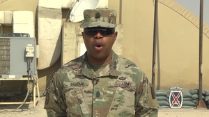Cmd. Sgt. Major Scottie Ingram - Holiday Season