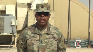 Cmd. Sgt. Major Scottie Ingram - Holiday Season