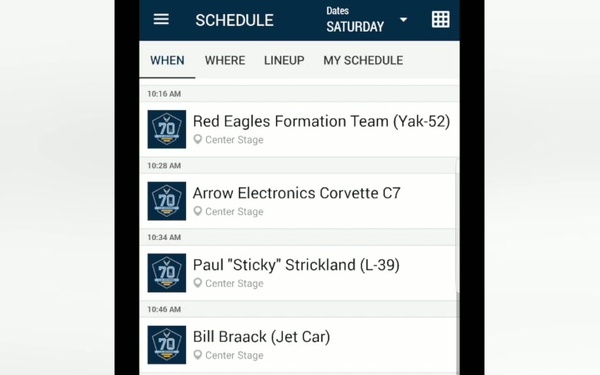 Aviation Nation Air &amp; Space Expo App