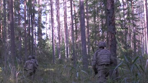 Platoon training exercise with Estonian 2nd brigade