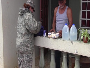(B-roll) 156th Airlift Wing volunteers team up with the Foundation for Puerto Rico to deliver food and water