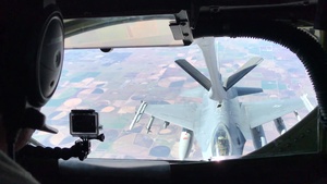 549th Combat Training Squadron F-16C receives fuel