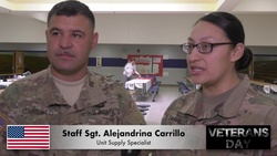 Soldiers Visit Middle School during Veterans Day