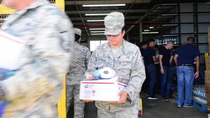 Emergency Family Assistance Center distributes supplies to Guardsmen