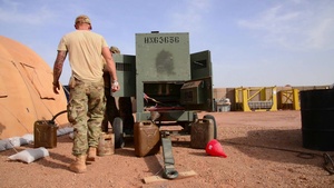 724th CE performs oil change time lapse