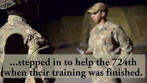 724th SFS and 411 MPs working together