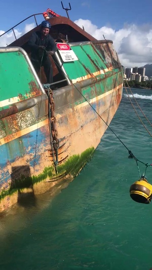 Responders transfer gear to Pacific Paradise