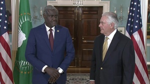 Secretary Tillerson Meets With Moussa Faki, Chairperson of the African Union Commission