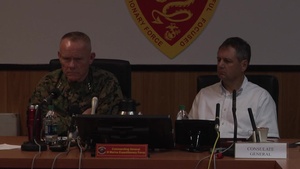 Lt. Gen. Nicholson, U.S. Consul Gen. Ehrendreich meet with Japanese news agencies (Part 2)