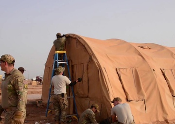 Nigerien Air Base 201/724th EABS b-roll