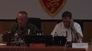 Lt. Gen. Nicholson, U.S. Consul Gen. Ehrendreich meet with Japanese news agencies (Part 3)