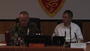 Lt. Gen. Nicholson, U.S. Consul Gen. Ehrendreich meet with Japanese news agencies (Part 5)
