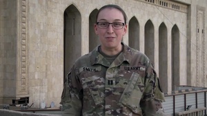 Army Captain Devan Smith holiday shout out