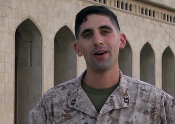 Marine Captain Manuel Cuesta holiday shout