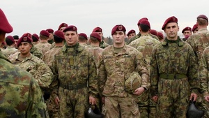 173rd Airborne Brigade Jumps with Serbia