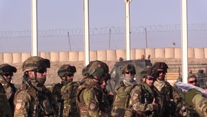 Italian Army Soldiers prepare for Afghanistan mission