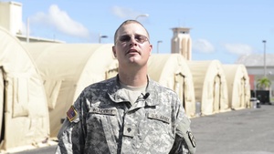 Spc Nicholas Wunderle Gives a Shout Out to the Browns