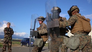 GCE Marines Hone Non-lethal Crowd Control Techniques