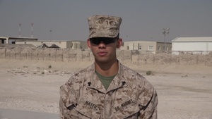 Cpl. Ronald Nater's Thanksgiving "Shout Out"