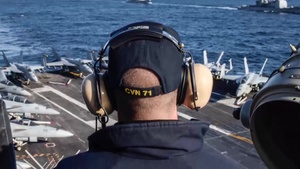 Three-Carrier Strike Force Exercise