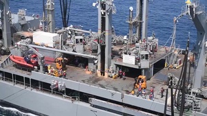 USNS Guadalupe Refuels the Aircraft Carrier USS Theodore Roosevelt