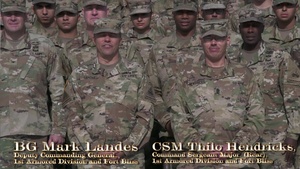 2017 1st Armored Division Army vs Navy spirit video