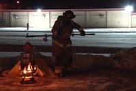 Fort Wainwright Thanksgiving turkey fry demonstration