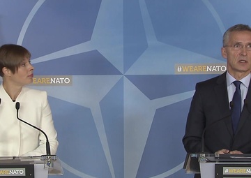 NATO SG and Estonian President Joint Press Briefing