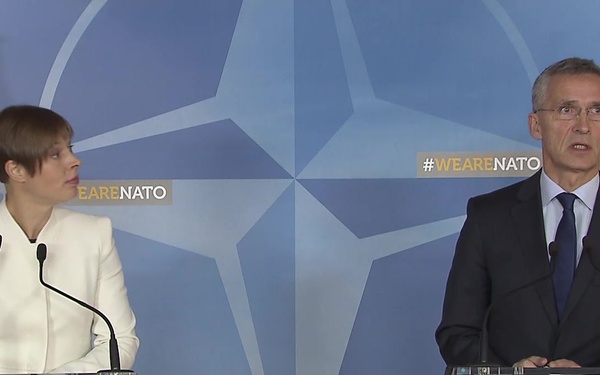 NATO SG and Estonian President Joint Press Briefing