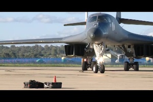 B1-B bombers arrive at RAAF Amberley