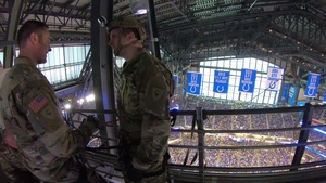 Veterans Day Flag Rappel - Indianapolis Colts