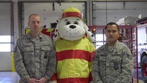 The Mountain Home Air Force Base Fire Department gives tips on how to safely fry a turkey