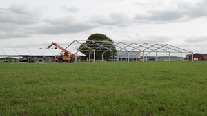 Tent building for 1ACB Soldiers in support to Operation Atlantic Resolve