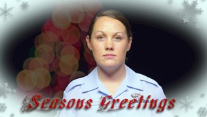 Holiday Greeting A1C Brianna Hogan